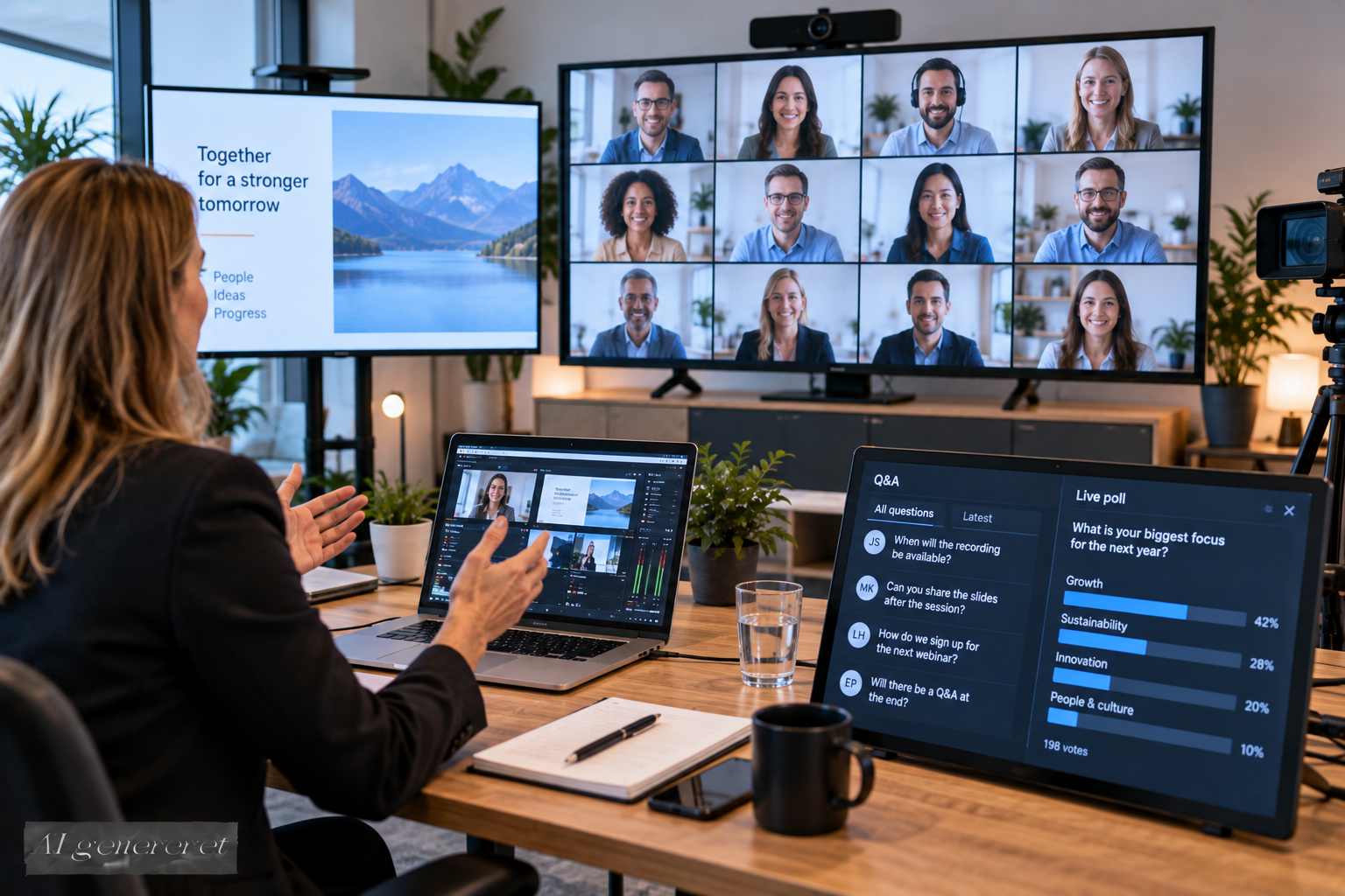 Virtuelle møder: Når et videokald bliver til et digitalt arrangement